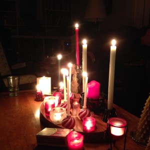 Our solstice candles